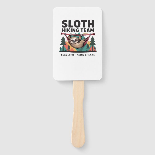 Abanico Funny Sloth Hiking - This funny sloth hiking gift  (Anverso)