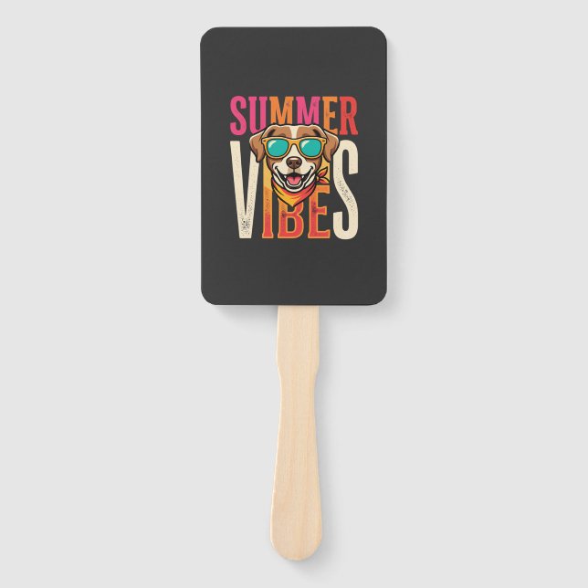 Abanico Gafas de sol para perro Summer Vibes (Anverso)