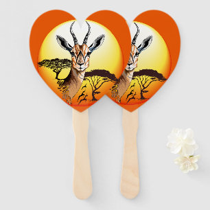Abanico Gazelle Animal salvaje Antelope africano