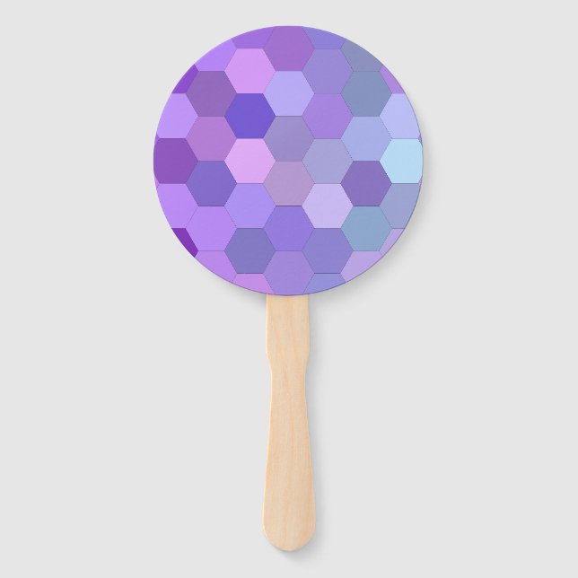 Abanico Geométrico de mosaico elegante (Anverso)