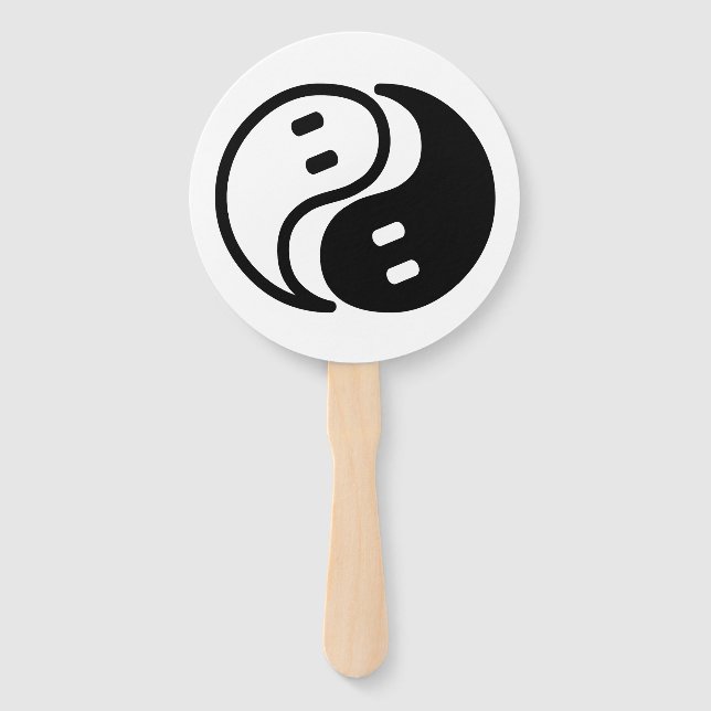 Abanico Ghost Yin Yang (Anverso)