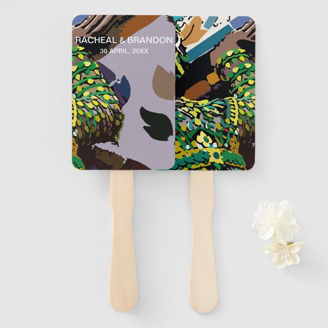 Abanico gigante de la cultura tailandesa en chao phraya en (Anverso y reverso)