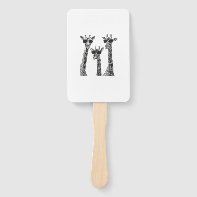Abanico Girafas, libros y obsequios de té (Anverso)