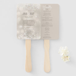 Abanico Glamoroso programa de Boda de Lujo Purpurina de Ch