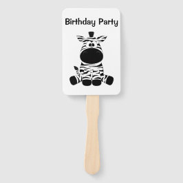 Abanico Goofy Zebra Añadir texto