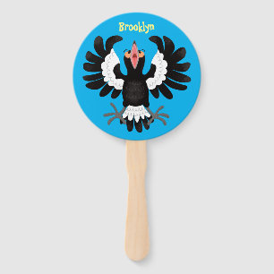 Abanico Gracioso ilustracion de personalizado magpie austr