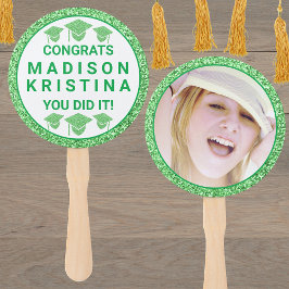 Abanico Grad Glam Green Cap Simple Elegante