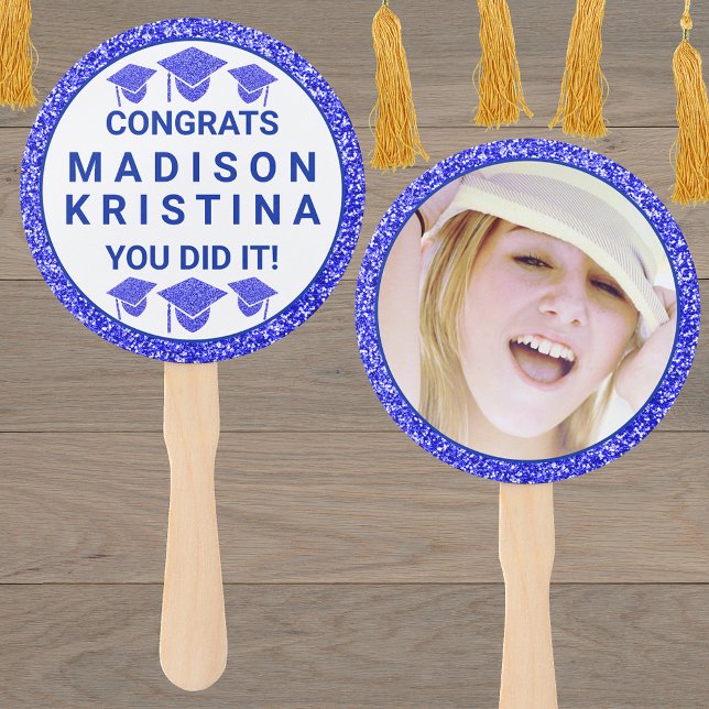 Abanico Grad Glam Navy Cap Simple Elegante (Subido por el creador)