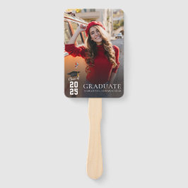 Abanico Graduación 2025 Personalizado de fotos de la gradu