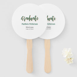 Abanico Graduación moderna de estilo negrita y simple con