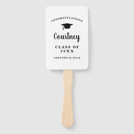 Abanico Graduación moderna de pizarra de imágenes simples