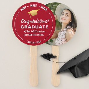 Abanico Graduación Personalizado de la calificación de la 