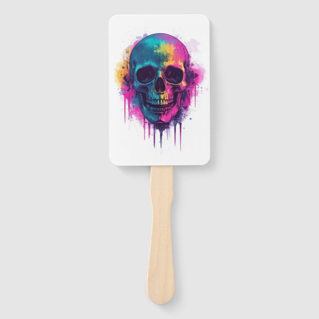 Abanico Graffiti Skull Rebel (Anverso)