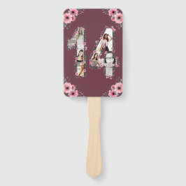 Abanico Gran Collage de fotos de cumpleaños número 14 Flor