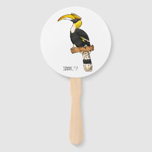 Abanico Gran ilustracion de personalizado de aves de balle