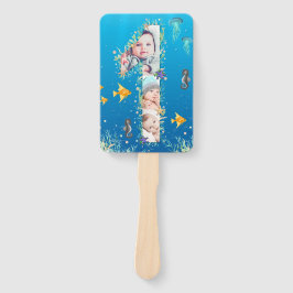 Abanico Gran primer cumpleaños bajo el Collage de fotos de