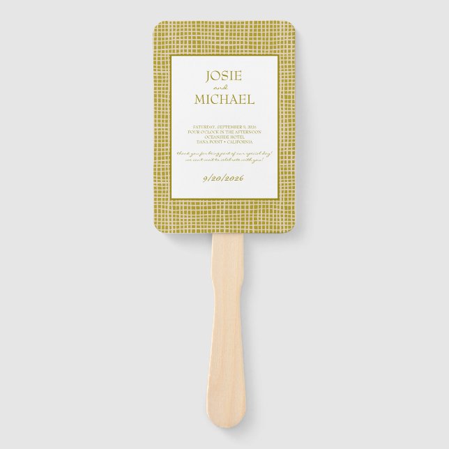 Abanico Green Boho Wedding (Anverso)