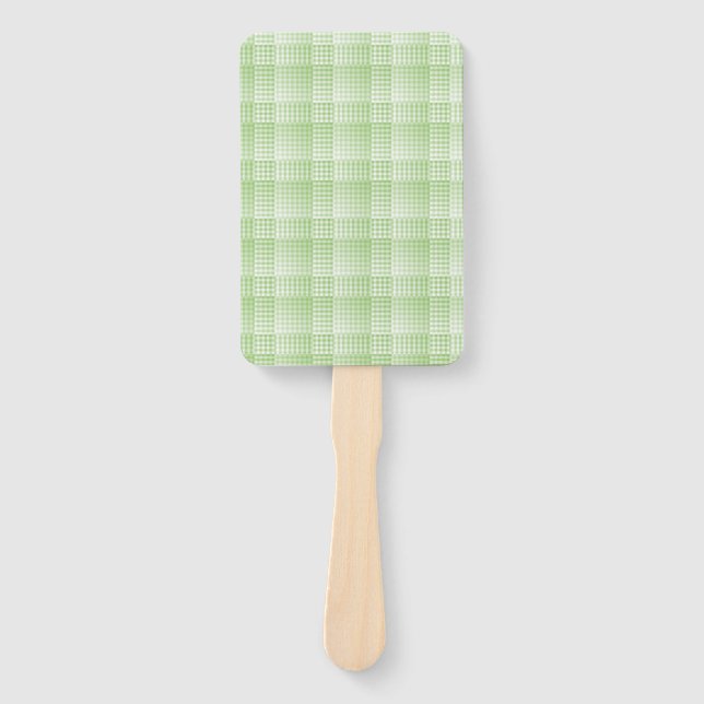 Abanico Green White Checker Abstract Pattern (Anverso)