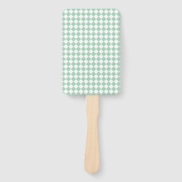 Abanico Green White Checker Diamond Pattern