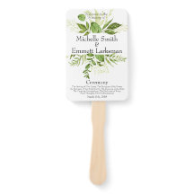 Greenery Ivy Rustic Elegant Simple Wedding Program