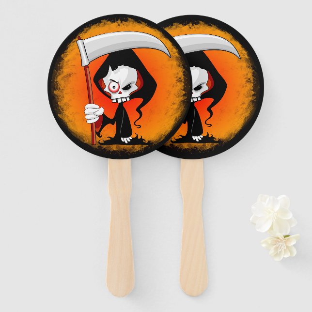Abanico Grim Reaper Personalizado (Anverso y reverso)