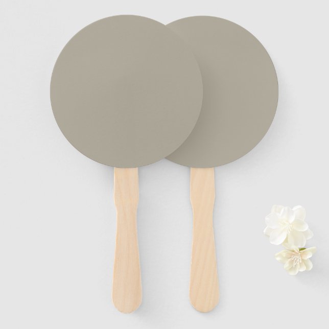 Abanico Gris beige (Anverso y reverso)