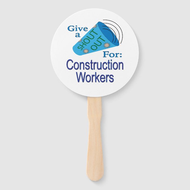 Abanico Gritos a los trabajadores de la construcción (Anverso)