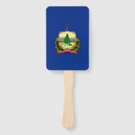 Abanico Grupo de fans con bandera de Vermont, EE.UU.