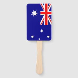 Abanico Grupo de fans de mano con bandera de Australia