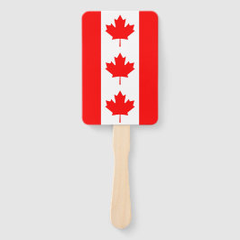 Abanico Grupo de fans de mano con bandera de Canadá