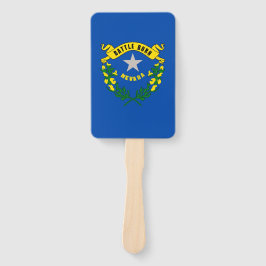 Abanico Grupo de fans de mano con bandera de Nevada, Estad