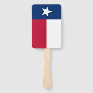 Abanico Grupo de fans de mano con bandera de Texas, Estado