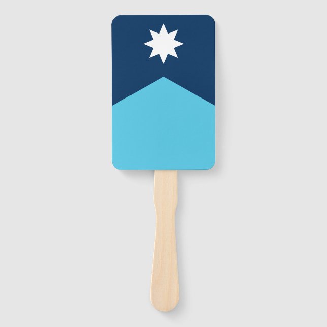 Abanico Grupo patriótico de fanáticos con bandera de Minne (Anverso)