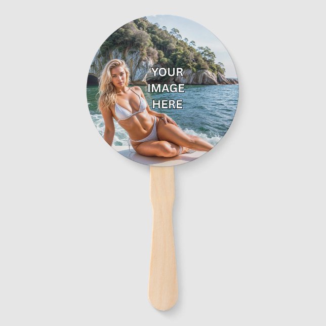 Abanico ¡Guay! Ventilador de la mano de 🌬️ Personalizado (Reverso)