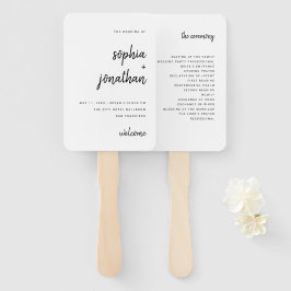 Abanico Guión Minimalista moderno | BODA