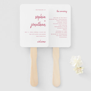 Abanico Guión Minimalista moderno BODA