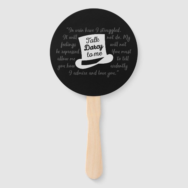Abanico Hable Darcy Conmigo (Anverso)