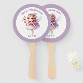 Abanico Hada Floral Caprichosa Personalizada