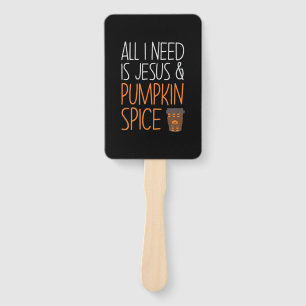 Abanico Halloween All I Need Is Jesus And Pumpkin Birthday