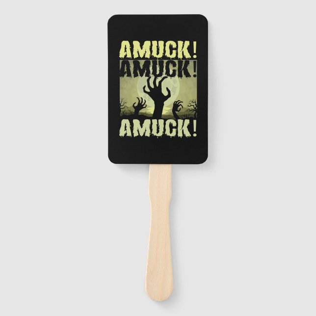 Abanico Halloween Amuck Amuck Halloween Cumpleaños (Anverso)
