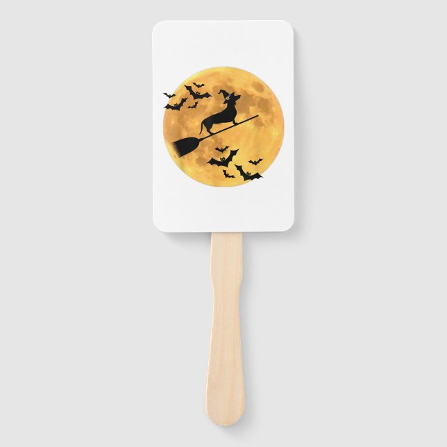 Abanico Halloween de perros (Anverso)