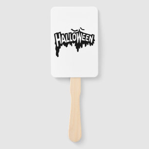 Abanico Halloween negro