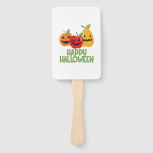 Abanico Halloween Vegano Feliz Halloween Calabaza Vegetari