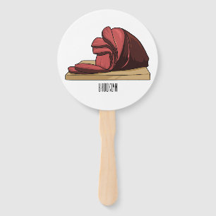 Abanico Ham personalizado ilustracion