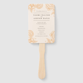 Abanico Hand Fan del programa de bodas Mehndi Henna