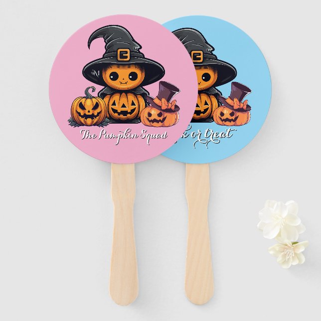 Abanico Hand Fan : HALLOWEEN Treat #04 (Anverso y reverso)