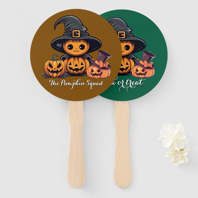 Abanico Hand Fan : HALLOWEEN Treat #05 (Anverso y reverso)