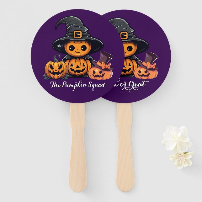 Abanico Hand Fan : HALLOWEEN Treat #06 (Anverso y reverso)