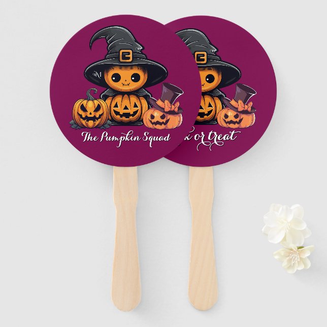 Abanico Hand Fan : HALLOWEEN Treat #07 (Anverso y reverso)