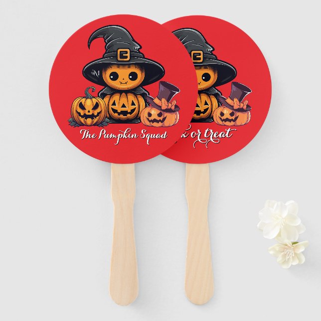 Abanico Hand Fan : HALLOWEEN Treat #08 (Anverso y reverso)